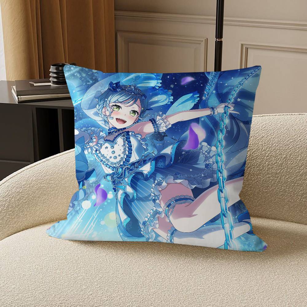 BanG Dream-Hikawa Hina Pillow Anime Pillow Sofa Bed Head Pillow Cover Cushion Cover 45x45 Cm Fashion