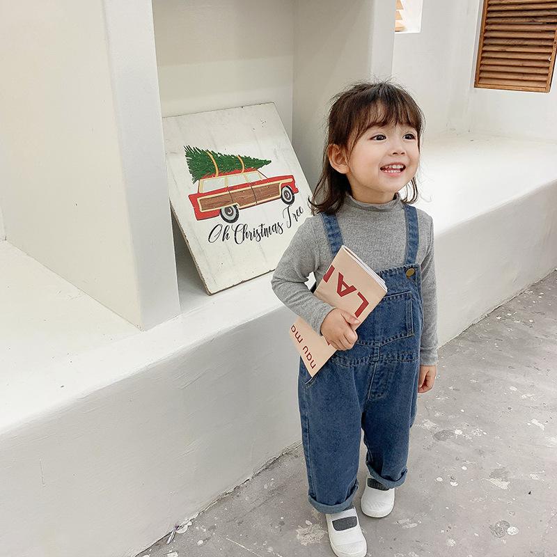 Girls Casual Fashion Jeans Little Girls Spring Toddler Overalls Fall Kids Clothes Pants