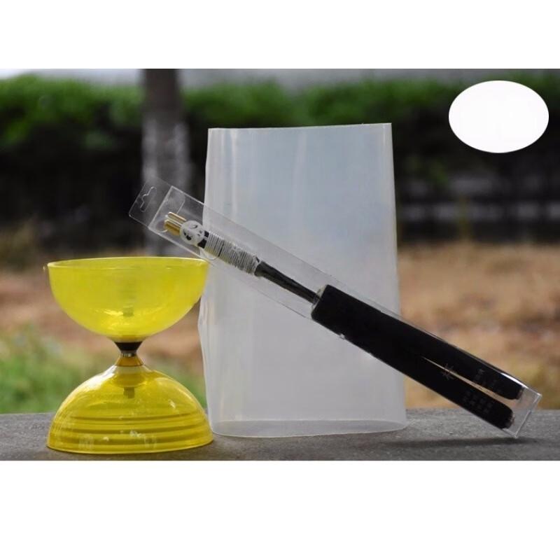 Soft Rubber 3-Bearing Chinese Diabolo with Crystal Bell