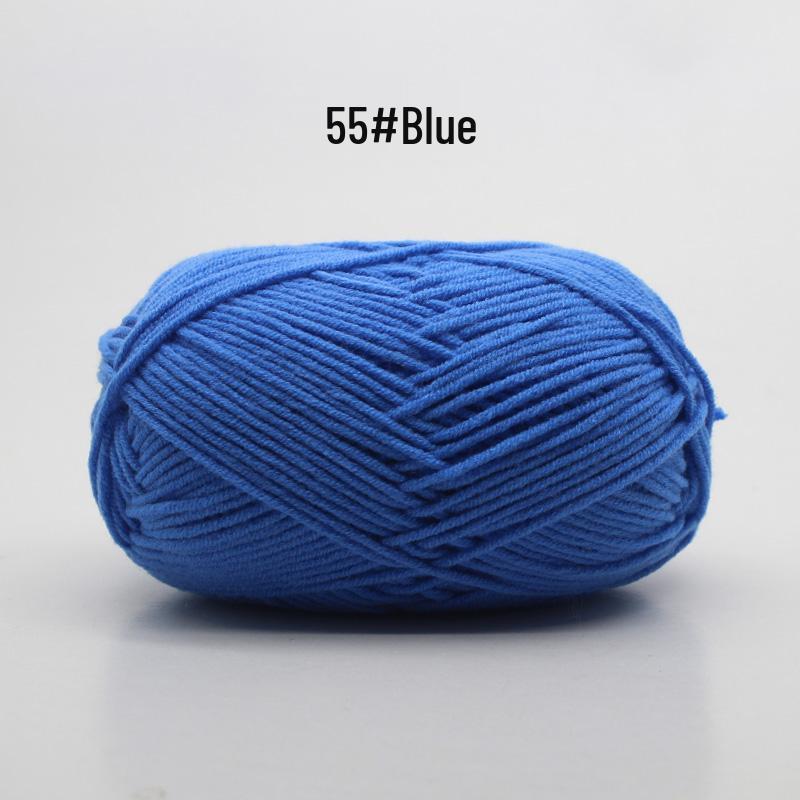 Medium Thick Handmade Cotton Baby Yarn for Knitting, Crochet, and DIY Projects