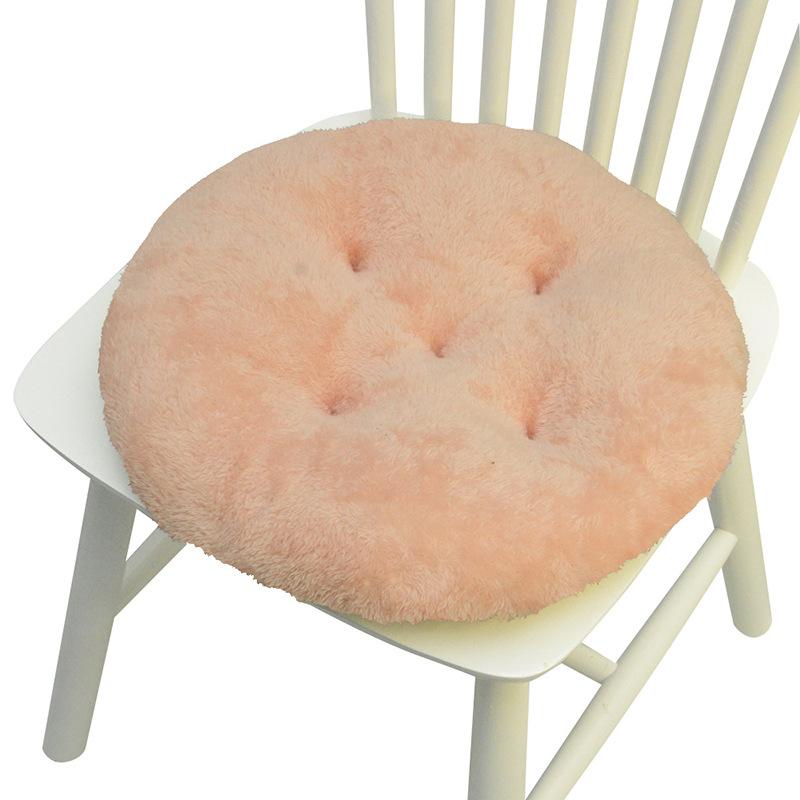 Thicken Plush Seat Pads Cushion Chair Soft Cushion New Home Dining Chair Pads Non-Slip Warm Office Computer Game Chair Pad 40x40