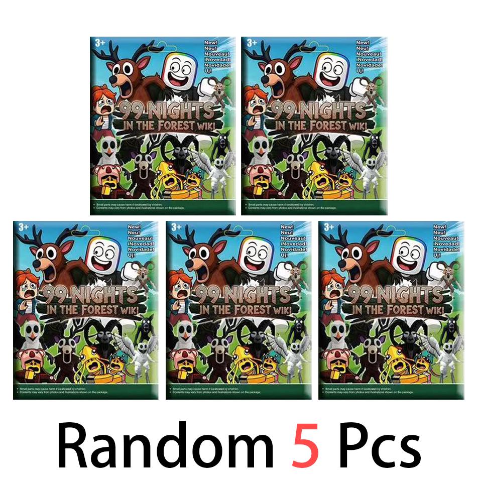 Neues 10-teiliges Set 99 Nächte im Wald Hirsch BeutelFiguren WolfsFiguren Spielzeug Ornament Dekoration Sammlung WeihnachtsSpielzeug Geschenke