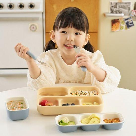 Edison Silicone Suction Meal Tray - 5 Sections