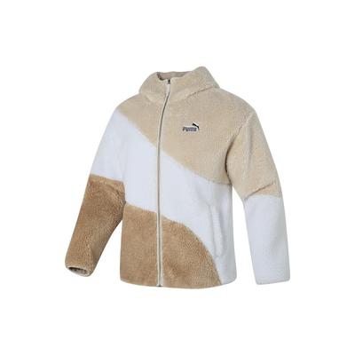 Puma Colorblock Atmungsaktive Freizeitjacke Retro Sport Stehkragen Unisex Jacken Khaki 678721-87