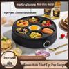 Non-stick 7-Hole Egg Frying Pan for Breakfast and Hamburgers