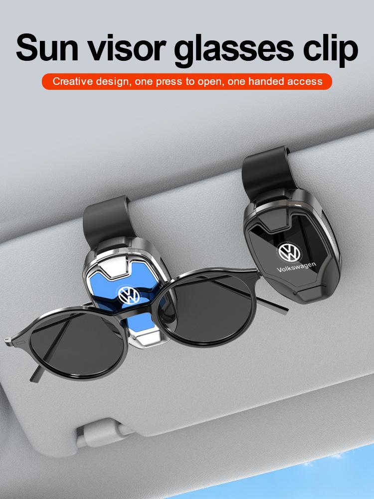 2026 Horké Pro Volkswagen VW Volkswagen auto klip na oko držák na brýle sluneční clona rám na brýle do auta pouzdro na sluneční brýle do auta brýle multi-