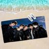 Kpop CORTIS Microfiber Printed Beach Towel Mountain Climbing Yoga Beach Swimming Running Absorbent Soft Towel