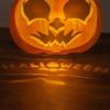 LED Halloween Pumpkin Lantern Decoration Children Diy Material Kit Hanging Paper Honeycomb Glowing Lantern Festival  Decor