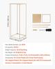 Wedding Flower Stand, 10PCS 80cm Column Flower Stand, Floral Stands with Metal Laminate, Gold Rectangular Floral Display Rack for Wedding, Party,