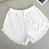 Ladies' Summer Modal Pajama Shorts - Solid Color, Casual, Loose-Fit Home Wear