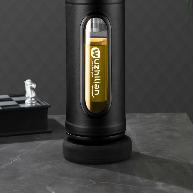 Shangqi Large Capacity Anti-Drop Glass Water Bottle with Tea Infuser