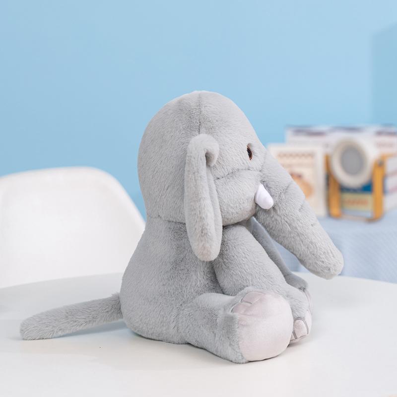 35Cm Gray Elephant Soft Stuffed Companions Creatures Cozy Sleepy Filled Bolster Plaything Cuddly Toy Suitable For Little One Space Decorative