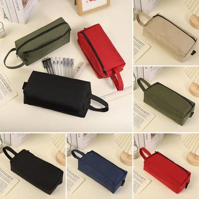 Large Capacity Pencil Case Oxford Cloth Pen Box Creative Stationery Storage Pouch Students