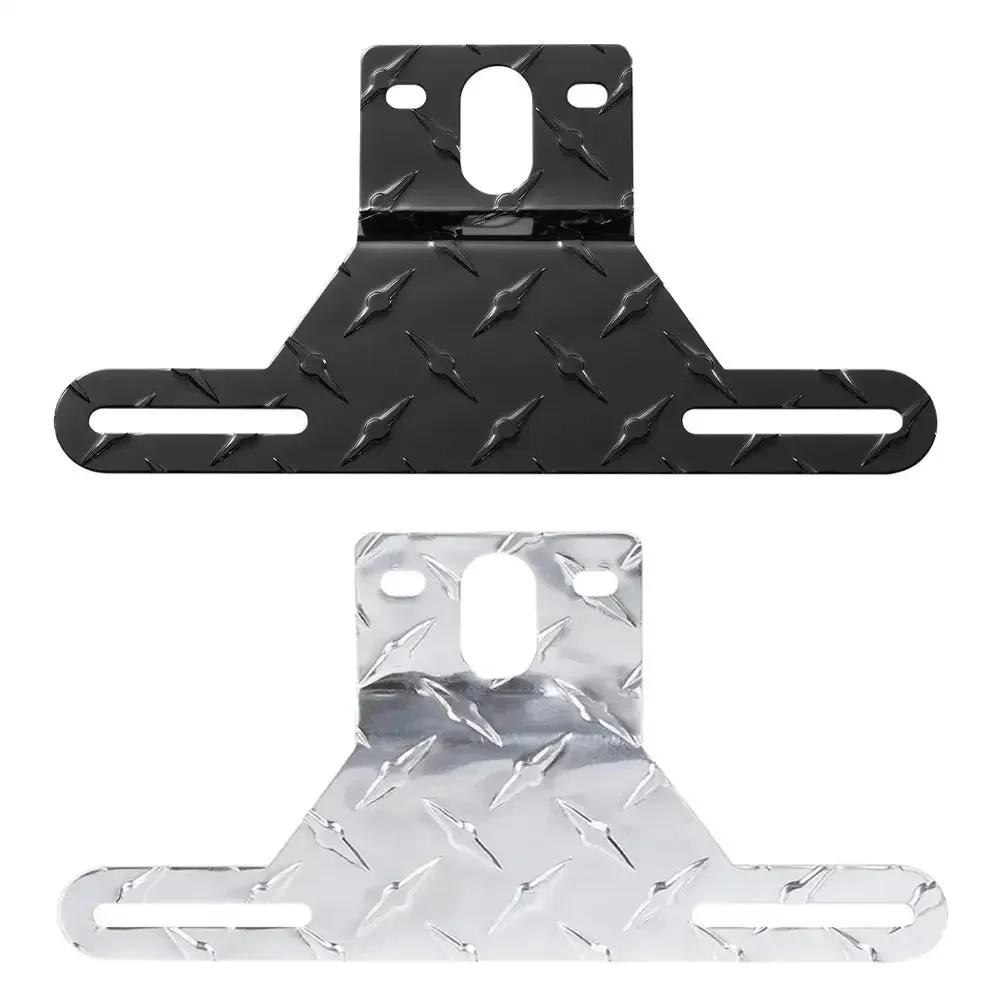 Aluminum Alloy Truck Trailer Camper License Plate Bracket Mount Stand Holder Number Plate light Frame Support For Tractor RV