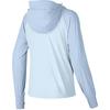Skechers Letter Print Hooded Quick-Dry Zipper Comfortable Casual Sports Long Sleeve Sun Protection Jacket Women jackets Blue P224W168-03VQ