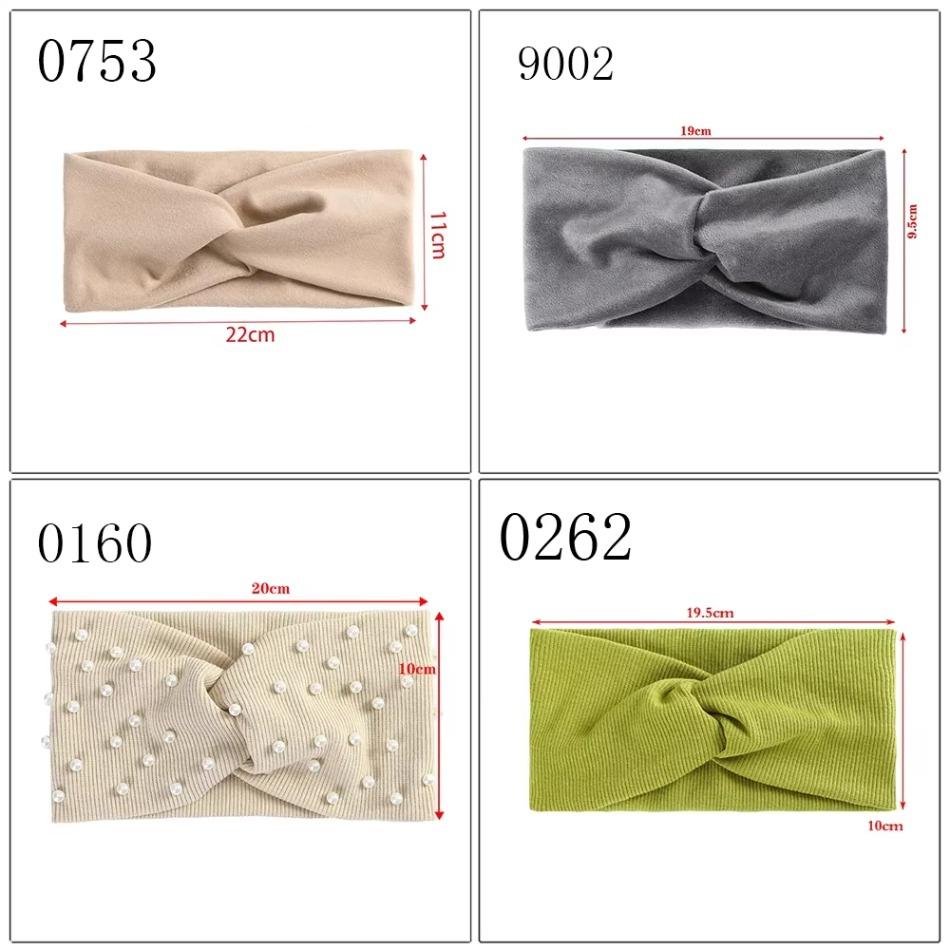 1 Pcs Retro Cross Turban Women Girls Solid Color Hairband Knitted Soft Headband Bandage Turban New Fashion Hair Accessories