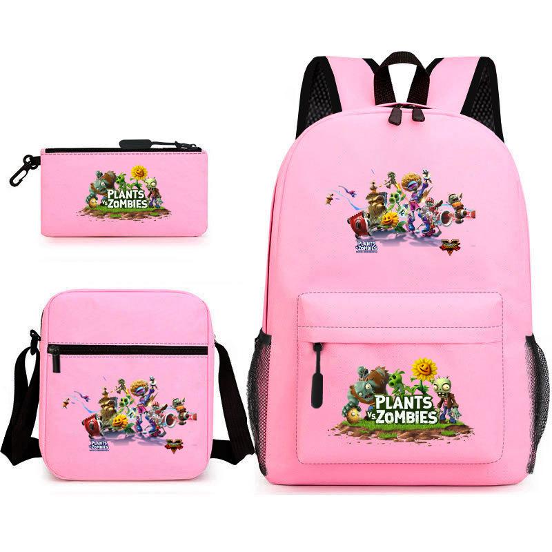 3-delige Schoolrugzakset voor Studenten Grote Capaciteit Oxford Stof Schooltas met Schouderband en Etui 3-piece school bag set