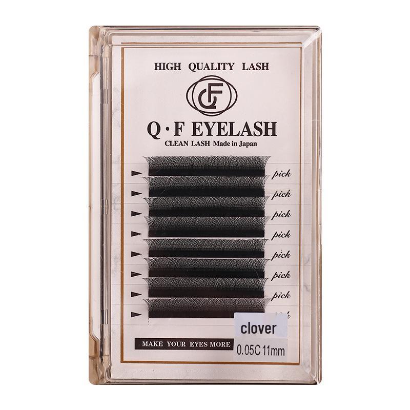 Clover 0.05 Y-Shape YY Eyelash Extensions: 1-Second Bloom, 4D Super Soft & Dense, No Root Separation - Ideal for Professional Salons.