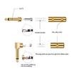 Pack of 2pcs 1/4inch Solder Type Mono Plugs Connectors for Guitar Bass And Instrument Cable DIY Connection