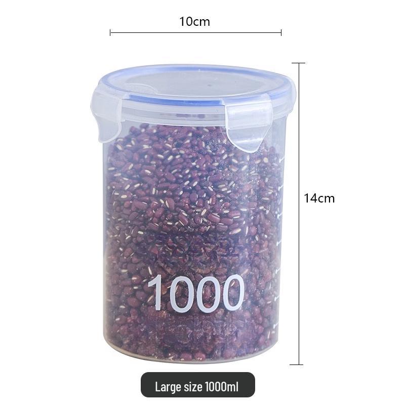 ZISIZ Clear Plastic Food Storage Jars