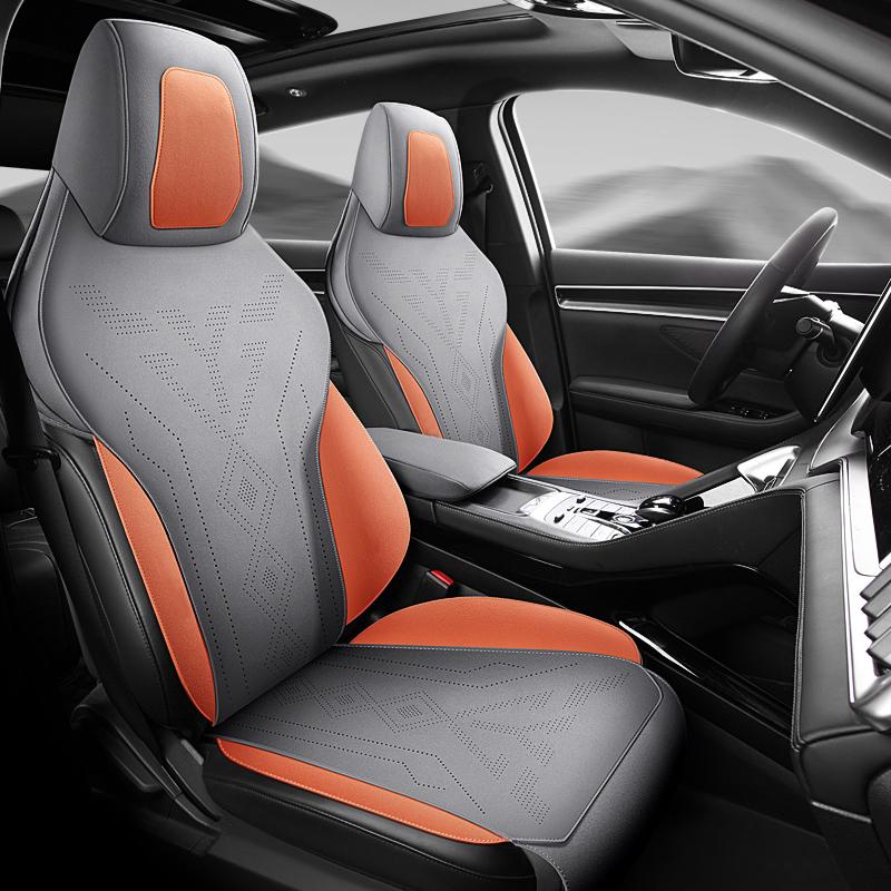 Premium Suede Car Seat Cover Pads For BYD Song Plus 2020-2025 Accessories Breathable Seat Cushion All Seasons Ptotection Mats