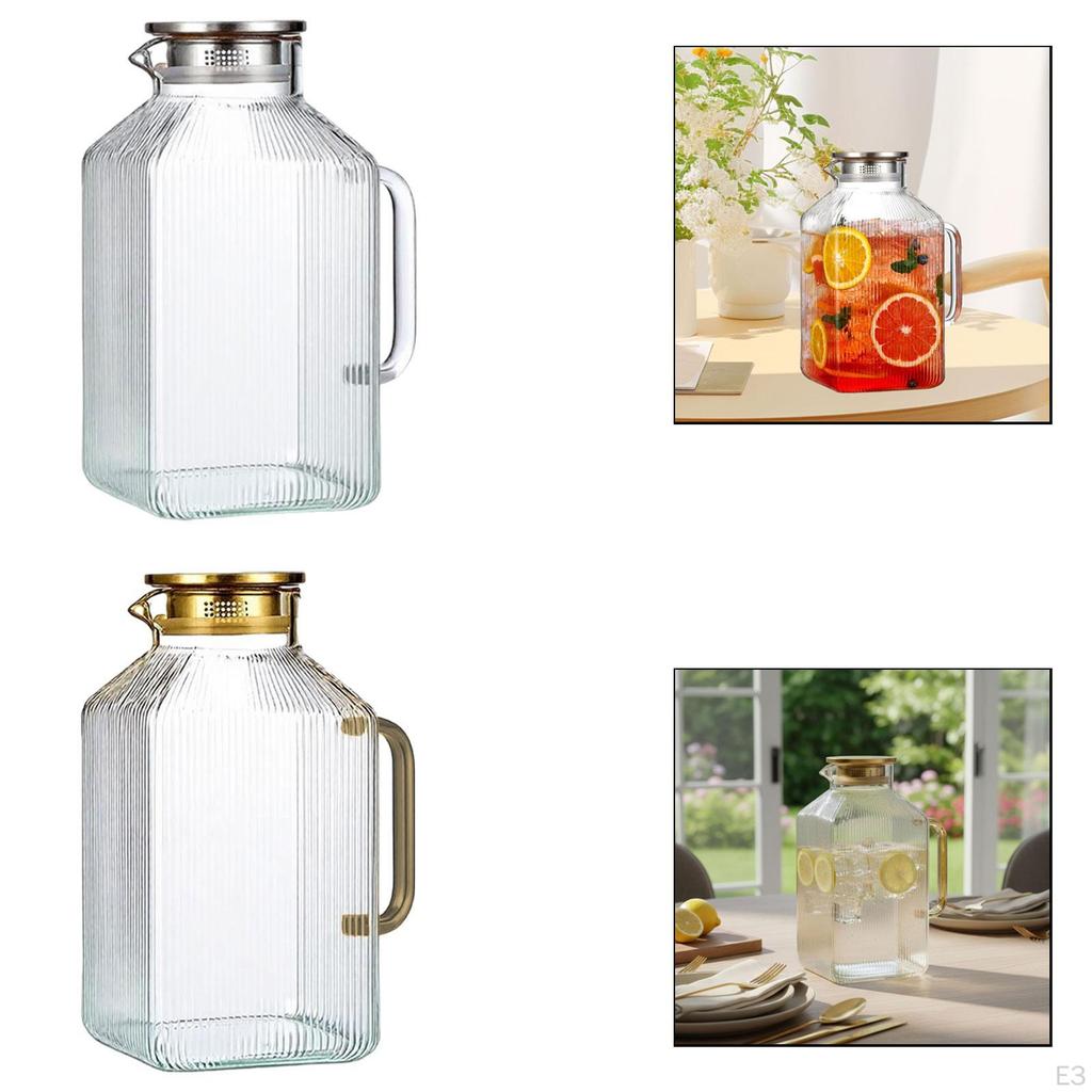 Jug for Water, Juice, Drinks, Sangria, Milk And Juice – Ideal Housewarming Gift with Large