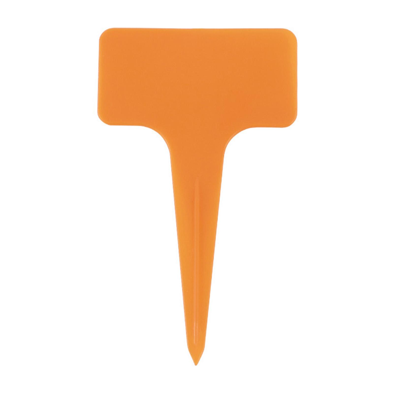 

20 шт. Т-образные садовые этикетки, утолщающие садовые растения, бирка для классификации растений, сортировочный знак, бирка Orange