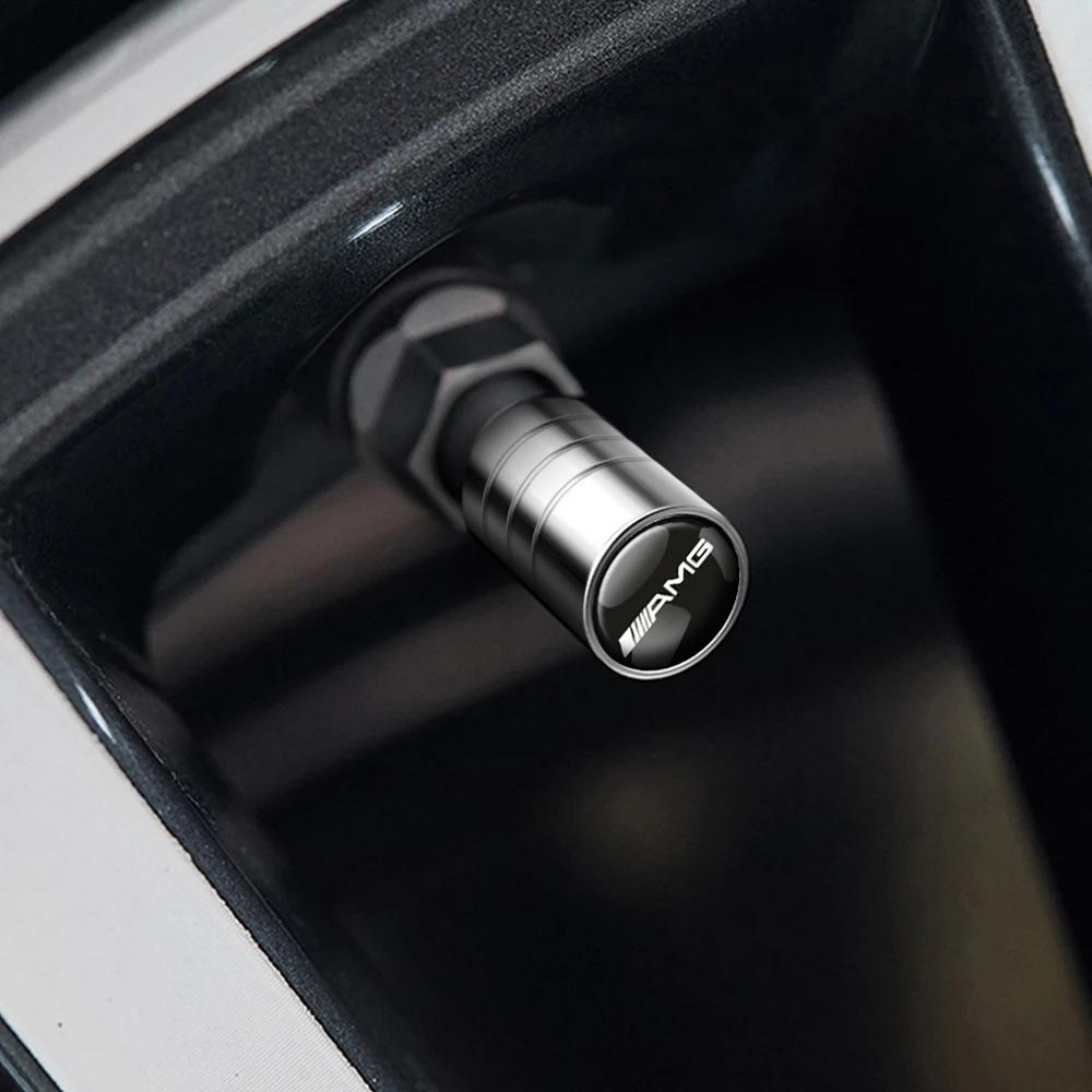 C200 E200 For Mercedes Benz 4PCS Car Wheel Tire Valve Caps Covers Accessories For Mercedes Benz AMG GLC GLB GLE CLA CLK W206 W20