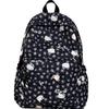 Schoolbag Korean version ins new high-value niche retro fresh leopard print backpack junior high school students lightweight travel backpack