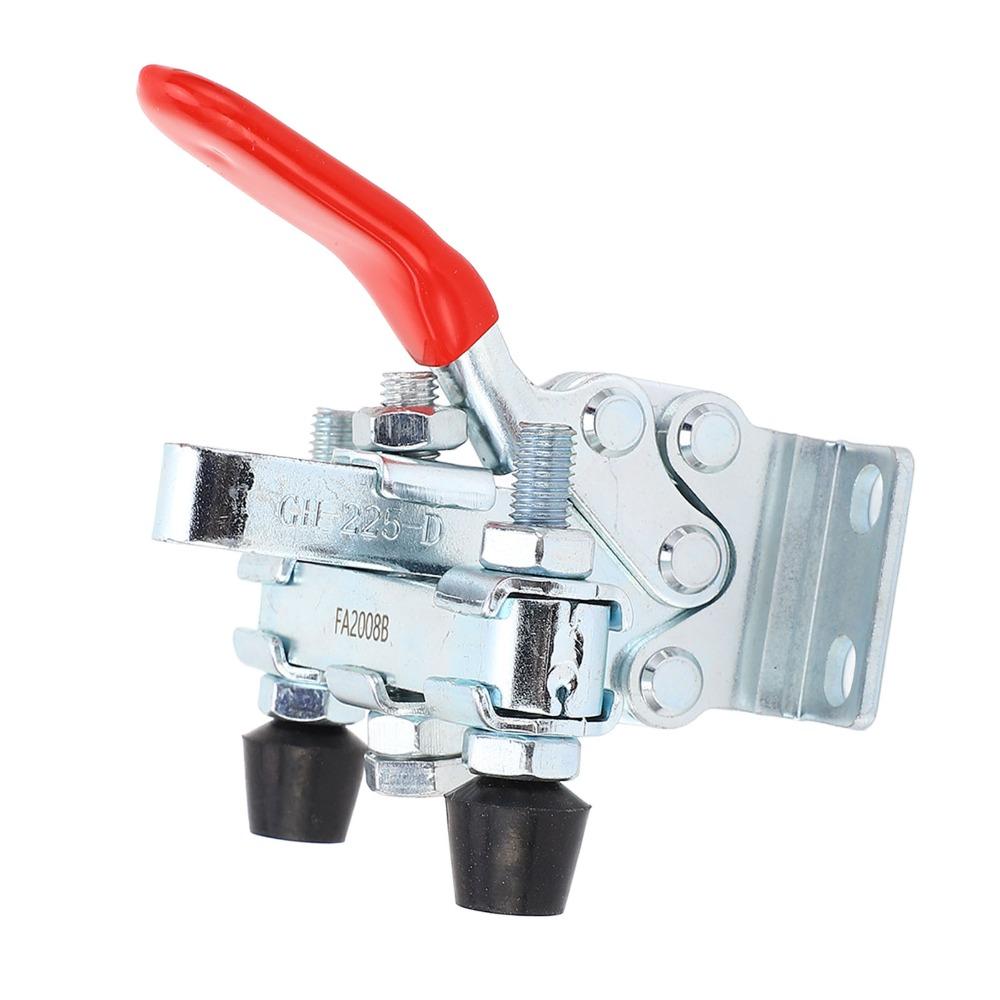 Dual Heads Hold Down Clamp Iron Galvanized Quick Release Clamp Horizontal Clamp For Woodworking