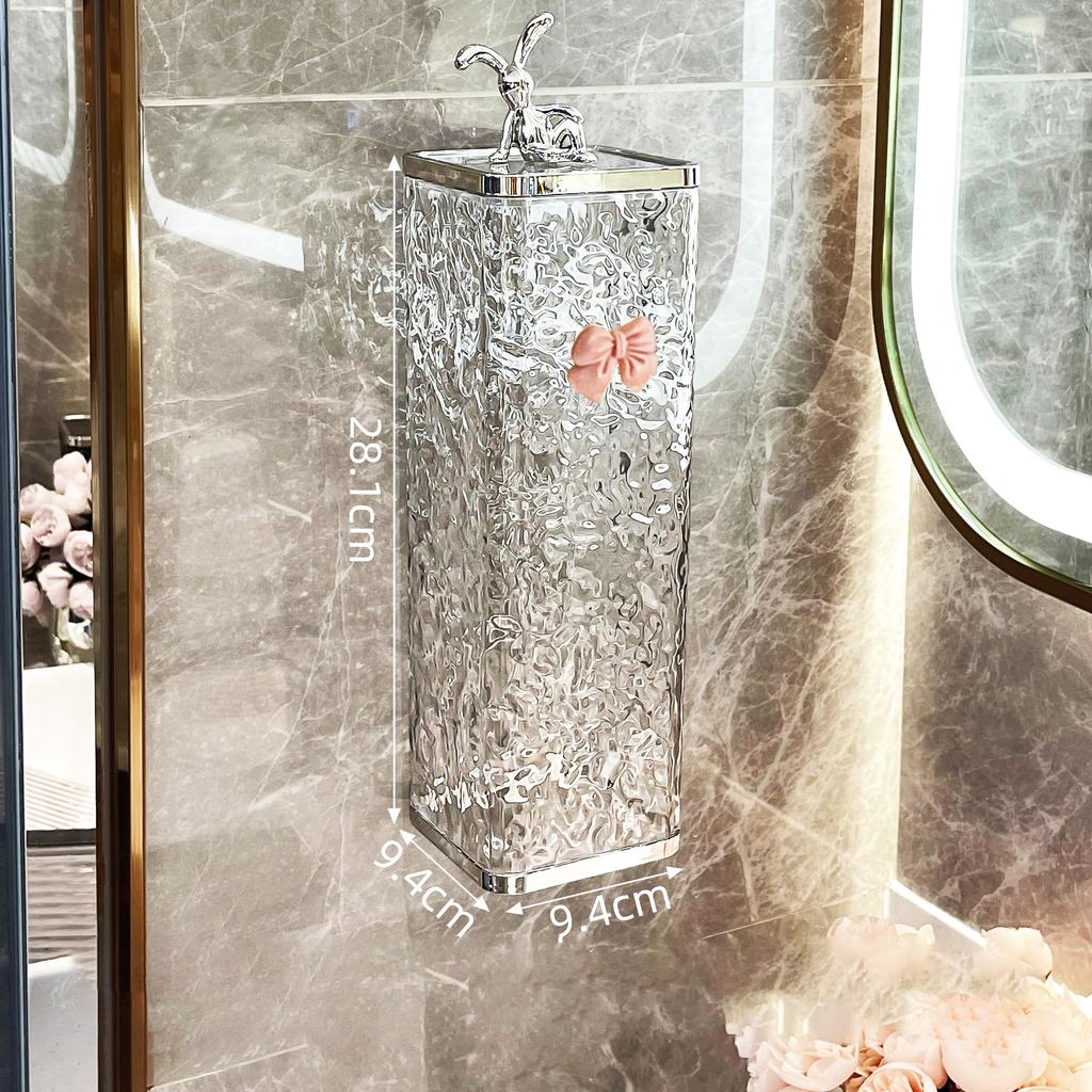 Leve Luxo Descartável Copo Copo Picker Papel Copo Suporte Livre de Furos Montado Na Parede À Prova de Poeira Prateleira De Armazenamento De Plástico Copo Suporte