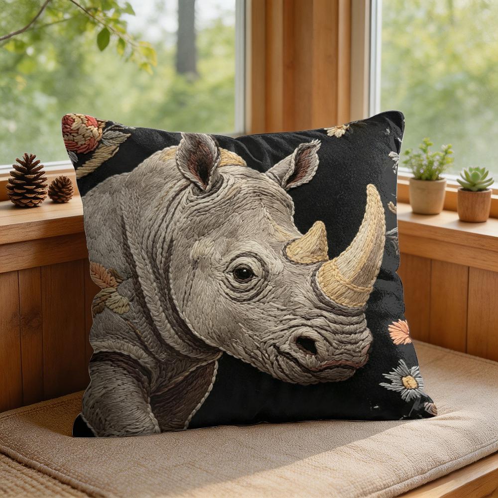 2D Scream Animals Retro Kissenbezug Seidiger Kurzer Plüsch Unsichtbarer Reißverschluss Staubdicht Sofakissenbezug Für Heimdekoration