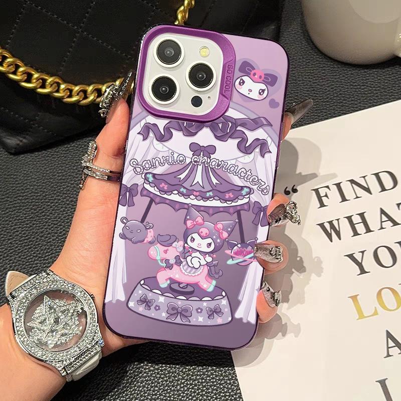 Colorful Kuromi Melody Case For Iphone 17 Pro Max 17 Air 16 15 14 11 12 13 Pro Max 16 Plus 16e 13 Mini Cinnamoroll Hard Cover