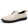 Fashion High Quality Mens Loafers Two Layer Leather Lightweight Slip on Comfy Versatile Men Casual Shoes Breathable Men Driving Footwear