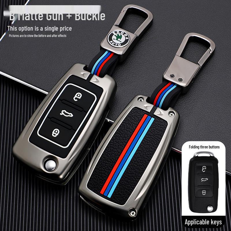 

Чехол для ключа Skoda Octavia для Superb, Xinrui, Kamiq, Karoq, Kodiaq - персонализированная пряжка для автомобильной сумки