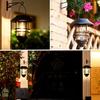 1pcs Solar Hanging Lantern Outdoor Waterproof Solar Flickering Garden Lanterns for Outdoor, Fence, Front Porch Exterior Lighting