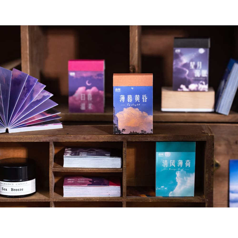 Lot de 200 Flocons pour Collage Design Rétro Mignon Washi Paysage Mignon Album Embellissement Vos Mini Autocollants pour Autocollants, Autocollants, Autocollants, Papier,