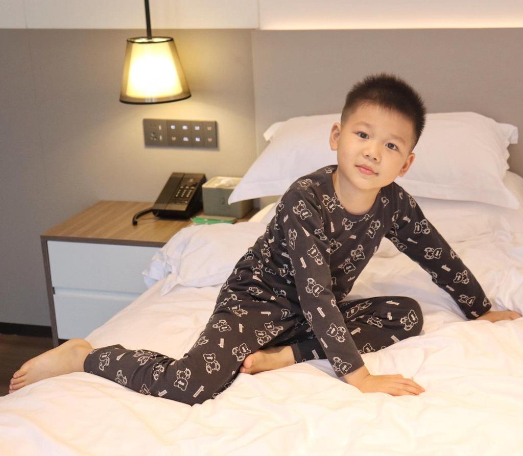 Children's All-Cotton Autumn Long Johns Set for Boys and Girls