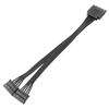 15Pin SATA Power Splitter Extension Male to 2/3/4 Female 35cm/50cm/65cm for Desktop PC Internal HDD SSD Storage DIY Hard Disk