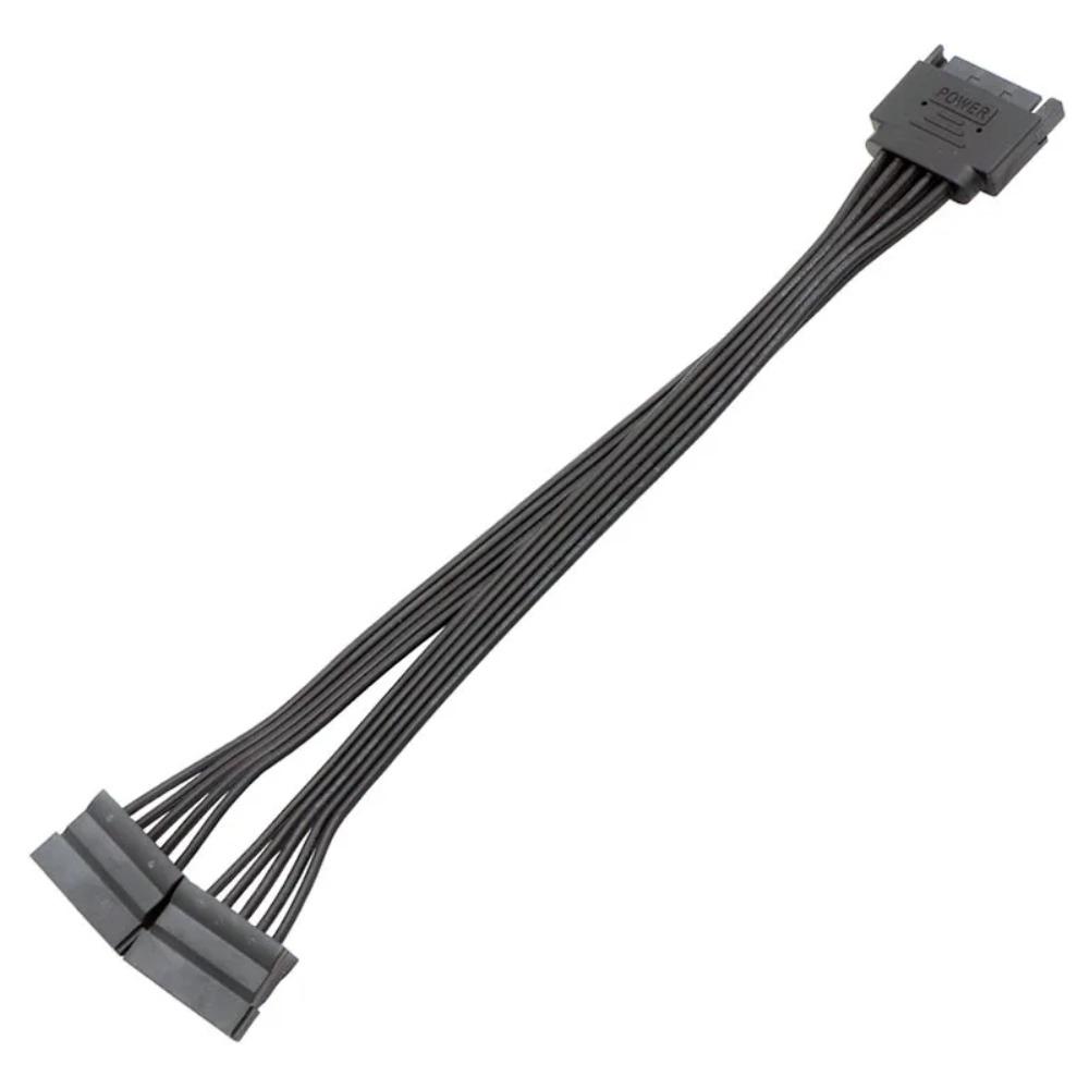 15Pin SATA Power Splitter Extension Male to 2/3/4 Female 35cm/50cm/65cm for Desktop PC Internal HDD SSD Storage DIY Hard Disk