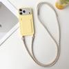 Crossboby Lanyard Rope Phone Case For iPhone 17 Air 16 15 14 Plus 13 12 11 Pro Max Silicone Card Package Fall Prevention Cover
