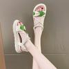 Ladies Shoes Open Toe Platform Color Spelling Women's Sandals Beach Roman Style Luxury 2025 Comfortable and Elegant Summer Shoe