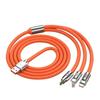 120W Zinc Fast Charging 3-in-1 Cable for Apple, Huawei, Android, Xiaomi