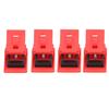 4 Pcs Circuit Breaker Lockout Device High Temperature Resistant Clamp On Single Pole Breaker Lock Out 120 277V