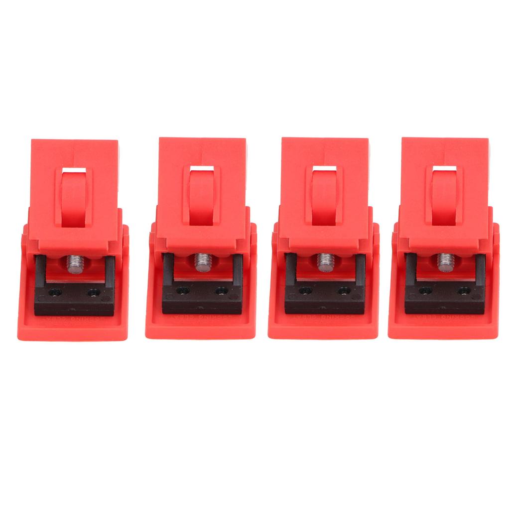 4 Pcs Circuit Breaker Lockout Device High Temperature Resistant Clamp On Single Pole Breaker Lock Out 120 277V