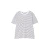 Human Woman Short Sleeve Striped Size M T-Shirt (Organic Cotton) / Women's / 077-5160314 013_Black Striped,