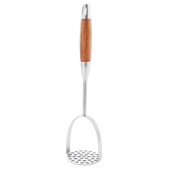 Stainless Steel Potato Masher Kitchen Avocado Tomato Fruit Vegetable Smasher Heavy Duty Fruit Puree Utensil for Cooking