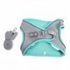 Dog Harness and Leash Set Reflective Dog Harness Breathable Pet Vest Harness for Outdoor Walking Green