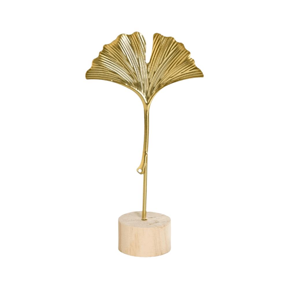 Flower Wrought Iron Ornaments Metal Art Ginkgo Leaf Ornament  Scandinavian Style