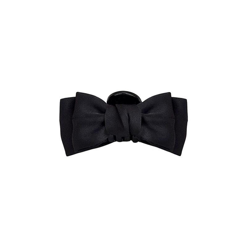 Small Black Bow Princess Hair Clip for Women & Girls - Ideal for Side Forehead Bangs